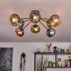 Gastor Lampa sufitowa, Kula świetlna 87 cm Niebeieski, Zielony, Przezroczysty, W kolorze miedzi, 8-punktowe