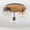 Koyoto Lampa sufitowa, Kula świetlna Ecru, Czarny, 3-punktowe