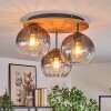 Koyoto Lampa sufitowa, Kula świetlna Ecru, Czarny, 3-punktowe