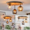 Koyoto Lampa sufitowa, Kula świetlna 40 cm Ecru, Czarny, 3-punktowe