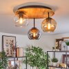 Koyoto Lampa sufitowa, Kula świetlna 40 cm Ecru, Czarny, 3-punktowe