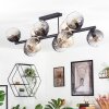 Koyoto Lampa sufitowa, Kula świetlna W kolorze bursztynu, Przezroczysty, Przydymiony, 10-punktowe