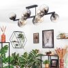 Koyoto Lampa sufitowa, Kula świetlna W kolorze bursztynu, Przezroczysty, Przydymiony, 10-punktowe