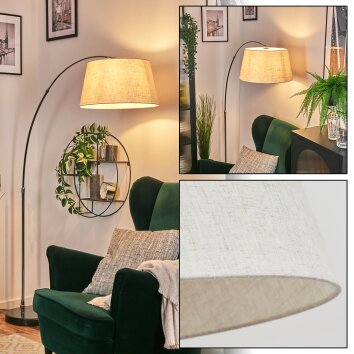 Bassagoda Lampa stojąca Chrom, Czarny, 1-punktowy