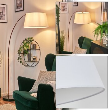 Bassagoda Lampa stojąca Miedź, Czarny, 1-punktowy