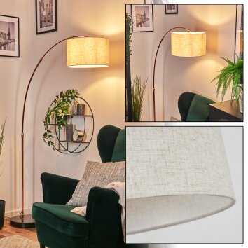 Bassagoda Lampa stojąca Miedź, Czarny, 1-punktowy