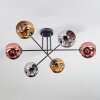 Ripoll Lampa sufitowa, Kula świetlna Chrom, Złoty, W kolorze miedzi, Przydymiony, 6-punktowe