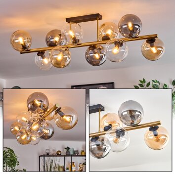 Gastor Lampa sufitowa, Kula świetlna Złoty, Czarny, 10-punktowe