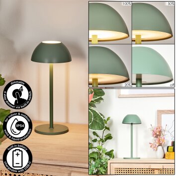 Laken Zewnętrzna lampa stołowa, Lampa łazienkowa, Lampa stołowa LED Zielony, 1-punktowy