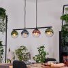 Gastor Lampa wisząca, Kula świetlna, Lampa wisząca Niebeieski, Zielony, Przezroczysty, W kolorze miedzi, 4-punktowe