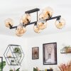 Koyoto Lampa sufitowa, Kula świetlna W kolorze bursztynu, 10-punktowe