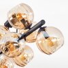 Koyoto Lampa sufitowa, Kula świetlna W kolorze bursztynu, 10-punktowe