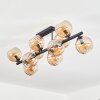 Koyoto Lampa sufitowa, Kula świetlna W kolorze bursztynu, 10-punktowe