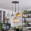 Koyoto Lampa wisząca, Kula świetlna, Lampa wiszącego klastra W kolorze bursztynu, Złoty, Przezroczysty, Przydymiony, 4-punktowe
