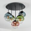 Gastor Lampa sufitowa, Kula świetlna 45 cm Niebeieski, Zielony, Przezroczysty, W kolorze miedzi, 5-punktowe