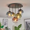 Gastor Lampa sufitowa, Kula świetlna 45 cm Niebeieski, Zielony, Przezroczysty, W kolorze miedzi, 5-punktowe
