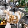 Koyoto Lampa wisząca, Kula świetlna, Lampa wisząca W kolorze bursztynu, Przezroczysty, Przydymiony, 4-punktowe
