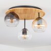 Koyoto Lampa sufitowa, Kula świetlna Ecru, Czarny, 3-punktowe