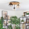 Koyoto Lampa sufitowa, Kula świetlna Ecru, Czarny, 3-punktowe