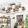 Gastor Lampa sufitowa, Kula świetlna Złoty, Czarny, 10-punktowe