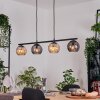 Koyoto Lampa wisząca, Kula świetlna, Lampa wisząca W kolorze bursztynu, Przydymiony, 4-punktowe
