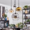 Ripoll Lampa wisząca, Kula świetlna, Lampa wiszącego klastra W kolorze bursztynu, Chrom, Złoty, Przezroczysty, Przydymiony, 4-punktowe