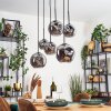 Ripoll Lampa wisząca, Kula świetlna, Lampa wisząca Przydymiony, 6-punktowe