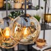 Ripoll Lampa wisząca, Kula świetlna, Lampa wisząca W kolorze bursztynu, 6-punktowe