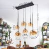 Ripoll Lampa wisząca, Kula świetlna, Lampa wisząca W kolorze bursztynu, Przezroczysty, 6-punktowe