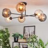 Ripoll Lampa sufitowa, Kula świetlna W kolorze bursztynu, Przezroczysty, Przydymiony, 6-punktowe