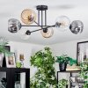Ripoll Lampa sufitowa, Kula świetlna W kolorze bursztynu, Przezroczysty, Przydymiony, 6-punktowe