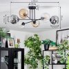 Ripoll Lampa sufitowa, Kula świetlna W kolorze bursztynu, Przezroczysty, Przydymiony, 6-punktowe