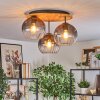 Koyoto Lampa sufitowa, Kula świetlna 40 cm Ecru, Czarny, 3-punktowe