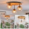 Koyoto Lampa sufitowa, Kula świetlna 40 cm Ecru, Czarny, 3-punktowe