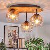 Koyoto Lampa sufitowa, Kula świetlna 40 cm Ecru, Czarny, 3-punktowe
