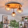 Koyoto Lampa sufitowa, Kula świetlna 40 cm Ecru, Czarny, 3-punktowe