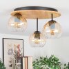 Koyoto Lampa sufitowa, Kula świetlna 40 cm Ecru, Czarny, 3-punktowe