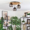 Koyoto Lampa sufitowa, Kula świetlna Ecru, Czarny, 3-punktowe