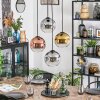 Ripoll Lampa wisząca, Kula świetlna, Lampa wiszącego klastra Złoty, Przezroczysty, W kolorze miedzi, Przydymiony, 4-punktowe