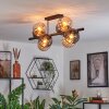 Koyoto Lampa sufitowa, Kula świetlna W kolorze bursztynu, Przydymiony, 8-punktowe