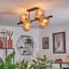 Koyoto Lampa sufitowa, Kula świetlna W kolorze bursztynu, 8-punktowe