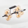 Koyoto Lampa sufitowa, Kula świetlna W kolorze bursztynu, 8-punktowe