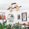 Koyoto Lampa sufitowa, Kula świetlna W kolorze bursztynu, 8-punktowe