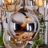 Gastor Lampa wisząca, Kula świetlna, Lampa wisząca W kolorze bursztynu, Chrom, Przezroczysty, Przydymiony, 8-punktowe