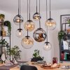 Gastor Lampa wisząca, Kula świetlna, Lampa wisząca W kolorze bursztynu, Chrom, Przezroczysty, Przydymiony, 8-punktowe