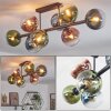 Gastor Lampa sufitowa, Kula świetlna Niebeieski, Zielony, Przezroczysty, W kolorze miedzi, 8-punktowe