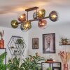 Gastor Lampa sufitowa, Kula świetlna Niebeieski, Zielony, Przezroczysty, W kolorze miedzi, 8-punktowe