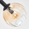 Koyoto Lampa sufitowa, Kula świetlna W kolorze bursztynu, Przezroczysty, Przydymiony, 8-punktowe