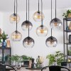 Koyoto Lampa wisząca, Kula świetlna, Lampa wisząca W kolorze bursztynu, Przezroczysty, Przydymiony, 8-punktowe