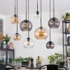 Koyoto Lampa wisząca, Kula świetlna, Lampa wisząca W kolorze bursztynu, Przezroczysty, Przydymiony, 8-punktowe